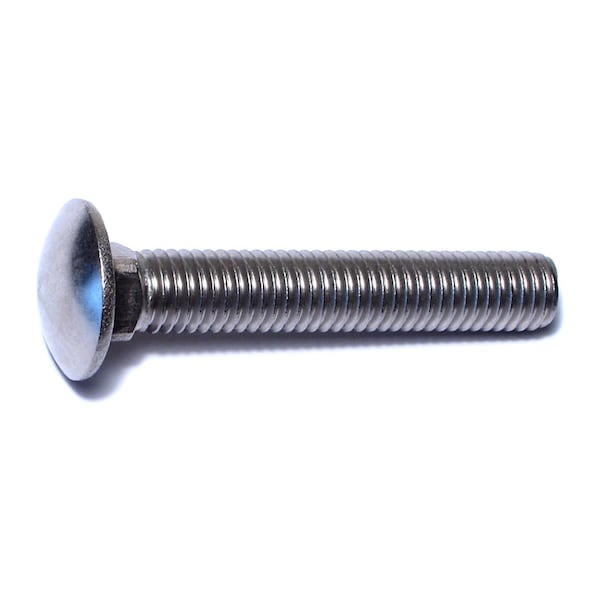 Midwest Fastener Carriage Bolt, Square Neck, 13 (Coarse), 3 in L, 18-8 Stainless Steel, 4 PK 78925 - main
